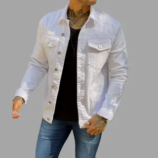 Sarja Branca Masculina Jaqueta - P