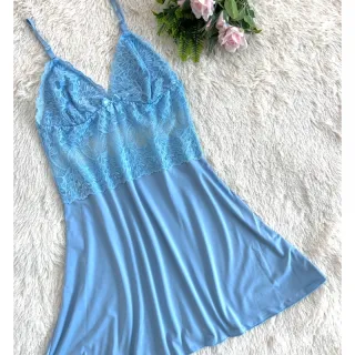 Pijama Sensual de Renda Sem Bojo - Camisola Linha Noite - Vermelho