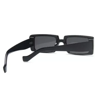 Proteção UV 400 óculos feminino retangular Ferry - blogueira - Preto