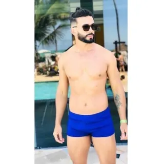 Sunga Masculina Boxer para Praia, Piscina e Natação - Sunga Preto