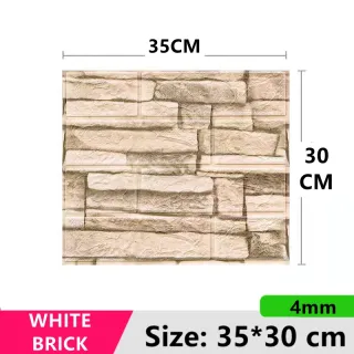 Decoração de casa com Papel de parede 3D autoadesivo a prova d'água - Pink