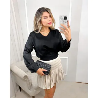 Blusa feminina manga longa helenyfashion/hy052 - Dourado