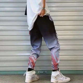 Calças Masculinas Streetwear Cargo Hip Hop Joggers - K2