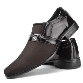 Confortável Sapato Preto Casual Calce Fácil Masculino Social Moderno - Movelt