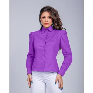 Princesa Bufante Camisa Social Feminina - Branco