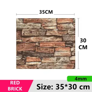 Decoração de casa com Papel de parede 3D autoadesivo a prova d'água - Pink