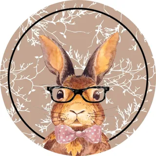 Jogo Americano Decoração Estampado Páscoa Sousplat 35cm - Coelho Bambi