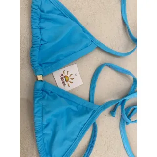 VÁRIAS CORES! Biquini tradicional Cortininha - Laranja