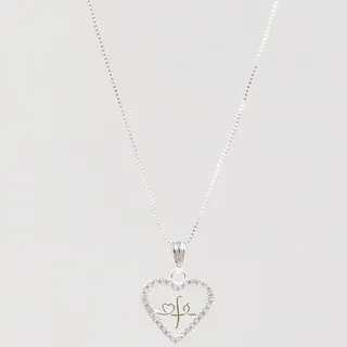 Pingente de Prata com Pedra Preciosa - Colar Feminino Elegante - G