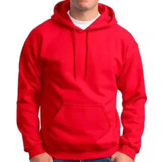 Blusa Canguru Masculina Básica Liso com Capuz e Bolsos - Azul Royal