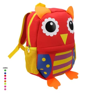 Impermeável Resistente Mochila Infantil Escolar Bichinhos Animais Zoo Menino Menina - URSOLARANJA