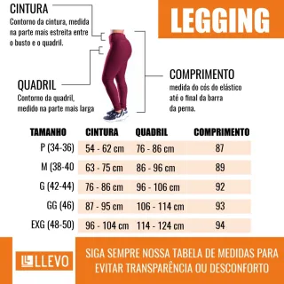 Moda LLevo - Kit 5 Calça Legging Suplex Fitness Não Fica Transparente - VOU ESCOLHER AS CORES DO KIT