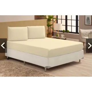 Lençol Casal Padrão 3 Peças 170 Fios Com Elástico - Várias Cores - Azul Claro