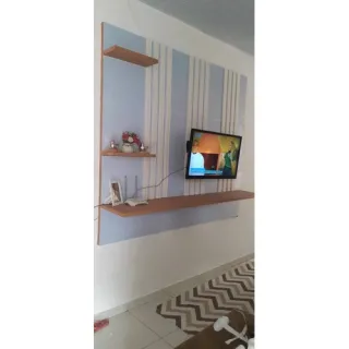 Boiserie ripado flexível autocolante Eva 5cm - Rodapé roda pe (valor por metro) - Único