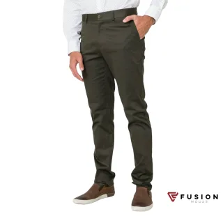Calças Slim Fit Masculina em Sarja com Lycra - Várias Cores - Cinza