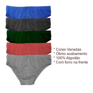 Algodão Slip Cuecas Adulto - G