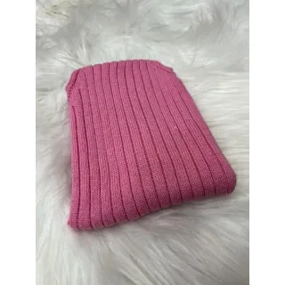 Moda feminina tricot fashion, regata canelado verão tricô - Laranja neon
