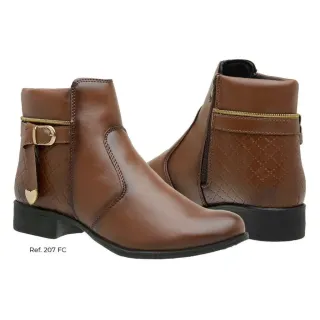 Botinha Stella Cano Curto sem Cadarço, Saltinho Baixo - Compre Online na Raryel - Preto