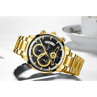 Relógio de pulso masculino NIBOSI luxo à prova d