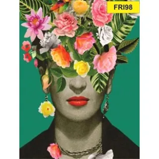 81 a 100 Placa Decorativa Frida Kahlo - FRI92