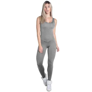 Fitness Academia Macacão Feminino Longo Costas Aberta - Azul Royal