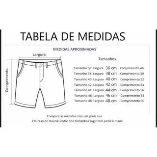 Bermudas Masculinas Jeans Elastano - Kit com 3 unidades - 42