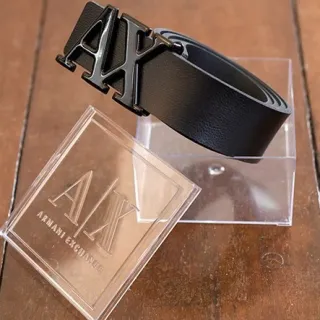 Envio Imediato: Cinto de Couro com Fivela em Metal Preta ou Prata - Várias Marcas - HB