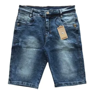 Aproveite o Desconto: Kit 5 Bermuda Jeans Masculino de Qualidade com Lycra - 16