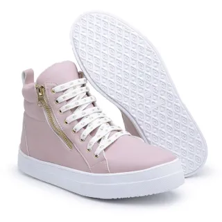 Tênis Rosa Cano Longo Botinha de Crossfit Feminino Sneaker - 38
