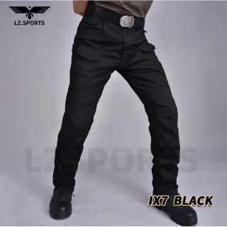 Calças militares masculinas à prova d'água IX9/IX7/S-3XL com secagem rápida e bolsos multifuncionais - Ix9 - Cáqui