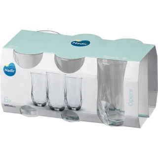Ópera Nadir Figueiredo - Conjunto 6 Copos Longos 360ml - Transparente