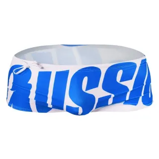 Calção de Natação Masculino Aussiebum - Sunga Boxer com Texto - red&white