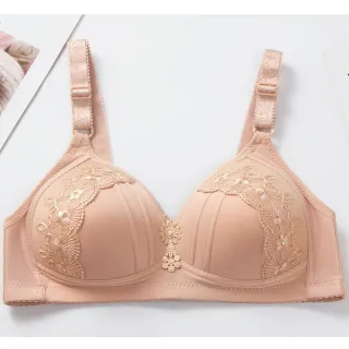 Sutiã Plus Size Push Up Bordado Copa Grande Feminina - Raryel - Pele escura