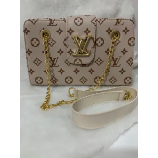 Estampada Bolsa Feminina Lv - Estampada Preta