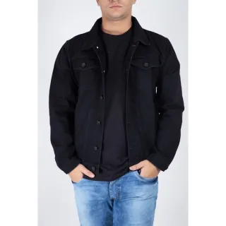 Streetwear Masculino: Jaqueta Jeans Tradicional - Preta