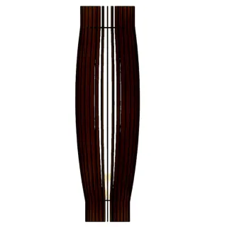 Luminária Abajur Grande de Chão em MDF - Preto