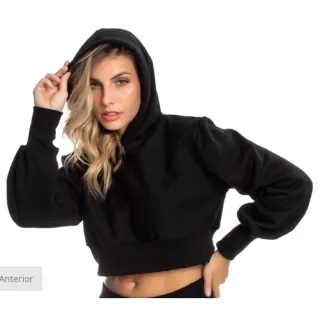 Promoção Blusa Cropped Moda Inverno 2022 - Blogueirinha Princesa - Branco