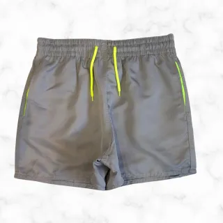 Verão Masculino Tactel Grosso Liso Shortinho Curto para Academia e Praia - Verde água