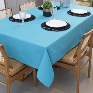Toalha Retangular Texturatta para Festa - 6 Lugares - 2,10 x 1,50 - Verde