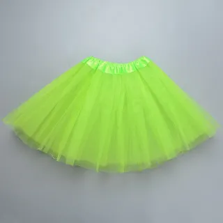 Saia Bailarina Tule Tutu para Festa Fantasia Carnaval - 40cm - Verde Claro