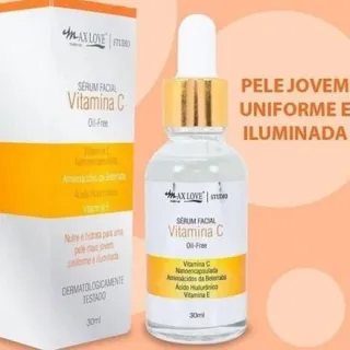 Max Love Sérum Facial Vitamina C - Ação Potente Antioxidante - Único