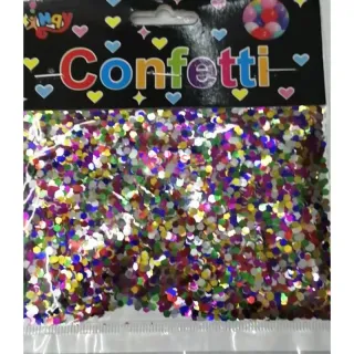 Confetes Metalizados 15g Para Decoração de Festas Bexiga Topo de Bolo Carnaval - Pink - P