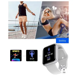 Relógio inteligente smart y68 d20 com bluetooth, porta usb e monitor - Preto