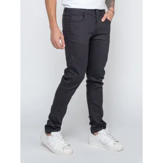 Ótima Qualidade Calça Masculina Skinny Preta Rasgado Elastano 36/48 - preta lise