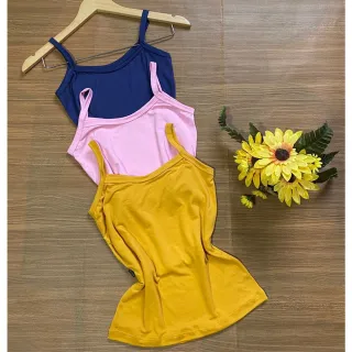 Malha Suede Regata Alcinha Kit 10 Blusas - KIT COM 5 PEÇAS