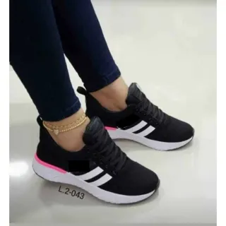 Envio imediato! Tênis feminino esportivo para academia e caminhada - Branco