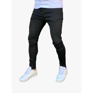 Calça Skinny Masculina Preta Premium com Lycra - Modelagem Slim Fit - Calça Preta Super Skinny
