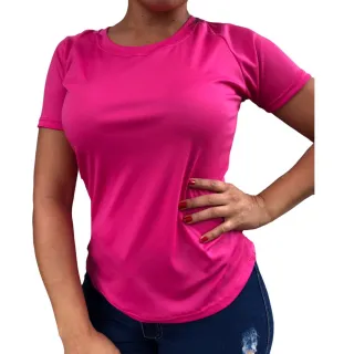 Fitness Camiseta Feminina Dry Fit Academia - Cinza