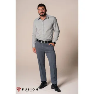 Diversas Cores Calça Social Masculina em Microfibra - Azul Marinho