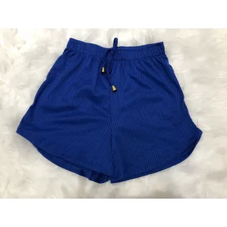 Shorts Academia Malha Canelada Ponteira 2023 Curto - CORES VARIADAS